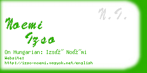 noemi izso business card